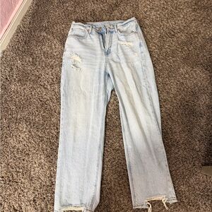 American Eagle Outfitters Light Wash Distressed Jeans